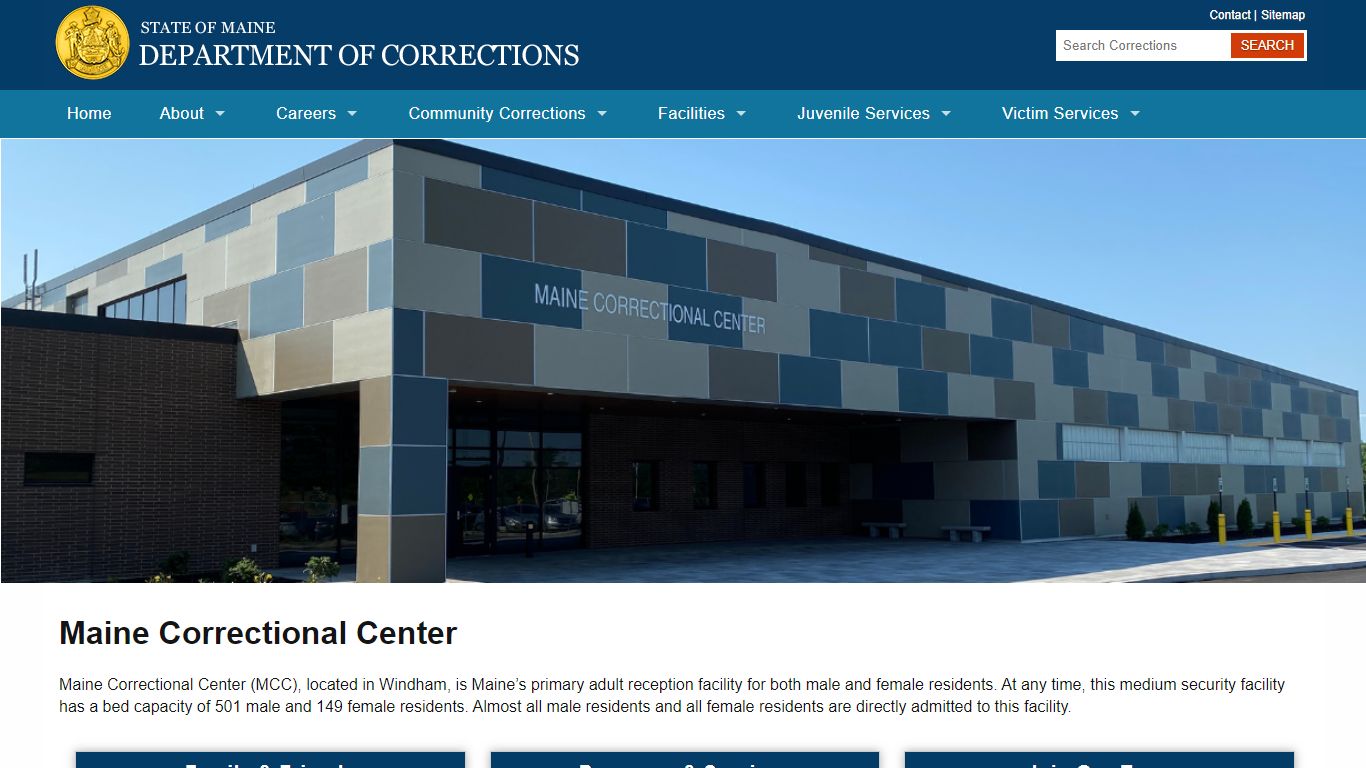 Maine Correctional Center | Department of Corrections